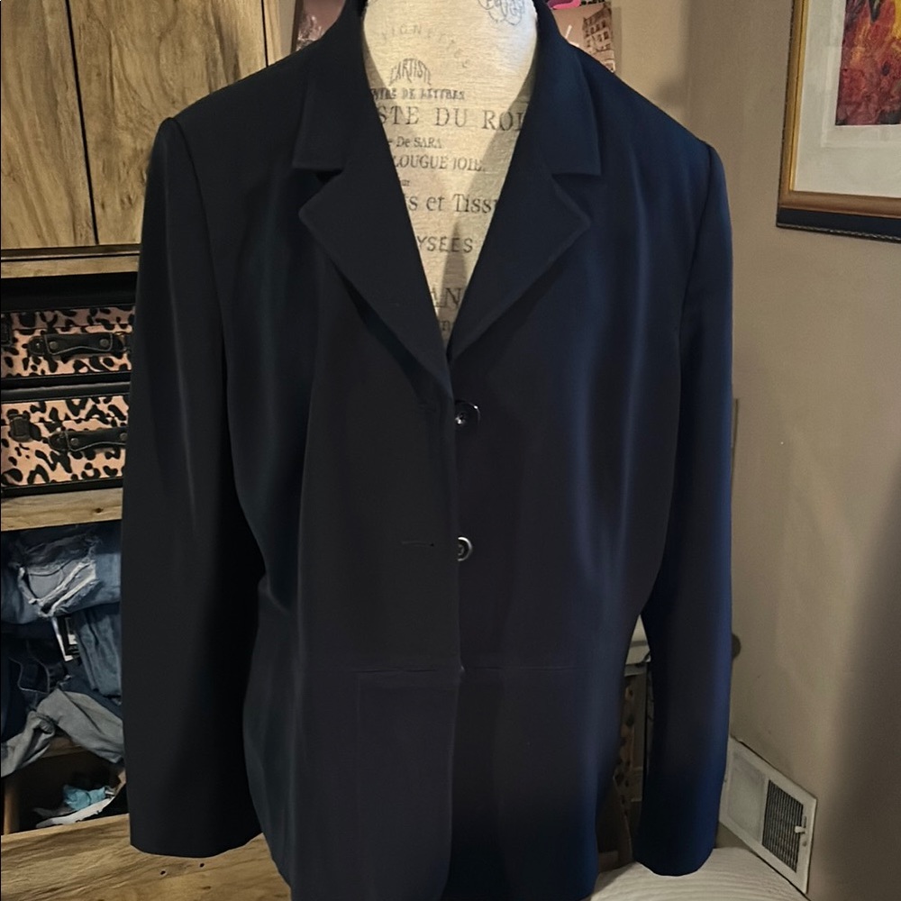 Le Suit Essentials Black Blazer - 18